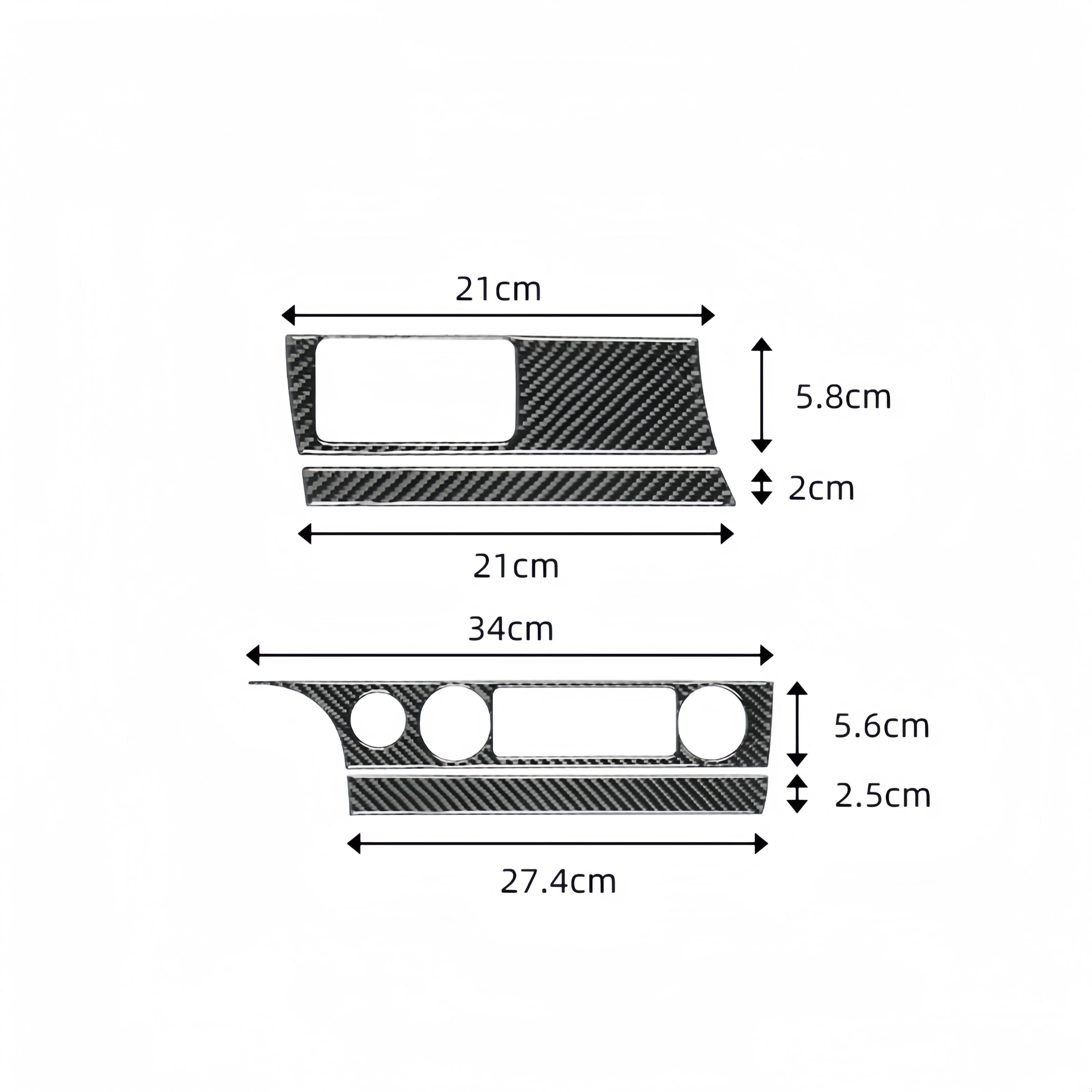 Carbon Fiber Headlight Switch Stickers AC Air Conditioning Switch Panel Cover Protective Trim For Honda Civic 8th Gen 2006-2011