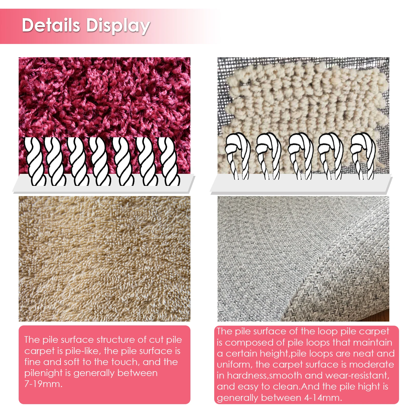 Elektrische Tufting-Pistole 2-in-1-Set mit Stoff, Teppichschneider, Teppich-Strickpistole, Webmaschine für Teppiche – Detail 22