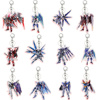 METAL BUILD Style Anime Mobile Suit Gundam Revealed Chronicle Key Chain Action Toy Figures Acrylic Pendant Classics Toy