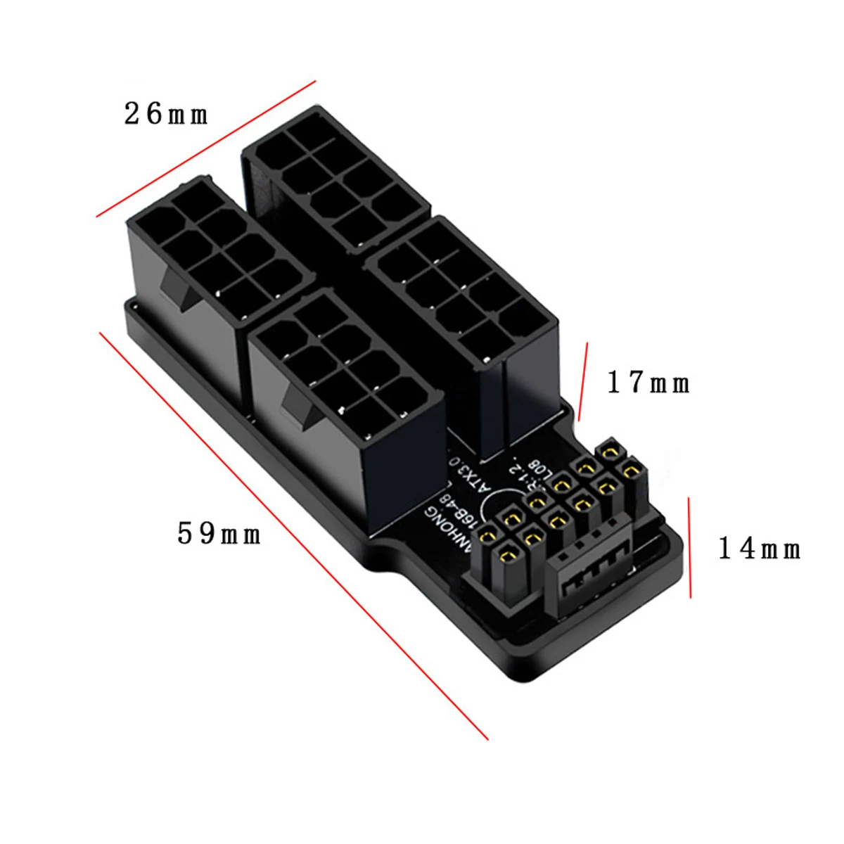 

Chenyang ATX3.0 PCI-E 5.0 12VHPWR Power Modular Adapter to Four ATX 8P for 4080 5090TI 16Pin 12+4P Graphics Card