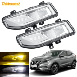 LED Fog Light Assembly For Nissan Qashqai J11 2017 2018 2019 2020 40W H11 Car Front Bumper Fog Driving Lamp 8000LM