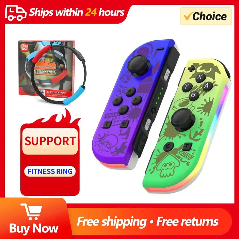 Controller For NS Joycons - BT Wireless Gamepad For Switch,Vibration Turbo Wake Up Gaming Handle Joystick Video Game Control