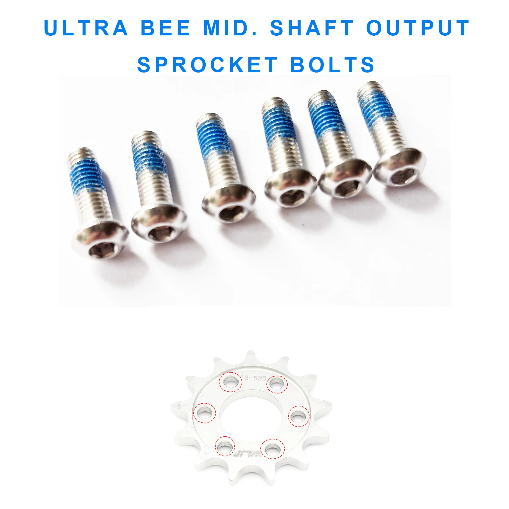 Ultra Bee Genuine OEM Brake Disc and Sprocket Bolts – Anti-Loosening, Anti-Vibration Fastening Bolts for UB