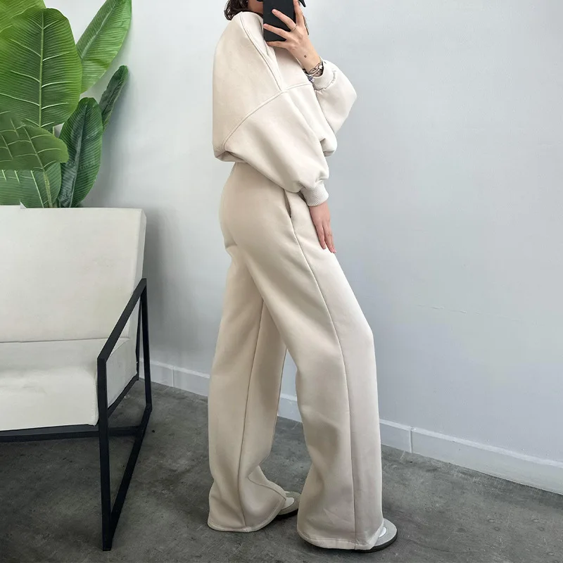 Conjunto de dos piezas de cárdigan simple para mujer, elegante, deportivo, informal, color sólido, novedad de 2024
