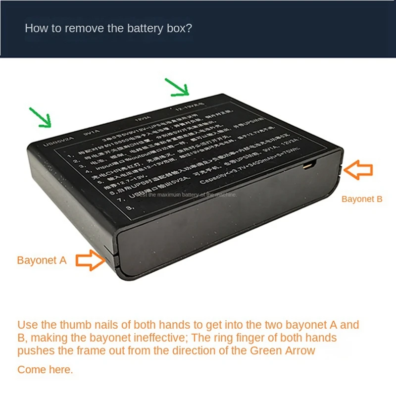 UPS Scatola di Alimentazione USB 5V 9V 12V Uscita FAI DA TE 18650 Batteria Per DVR Router Wireless Modem Durevole Facile Da Installare Facile Da Usare