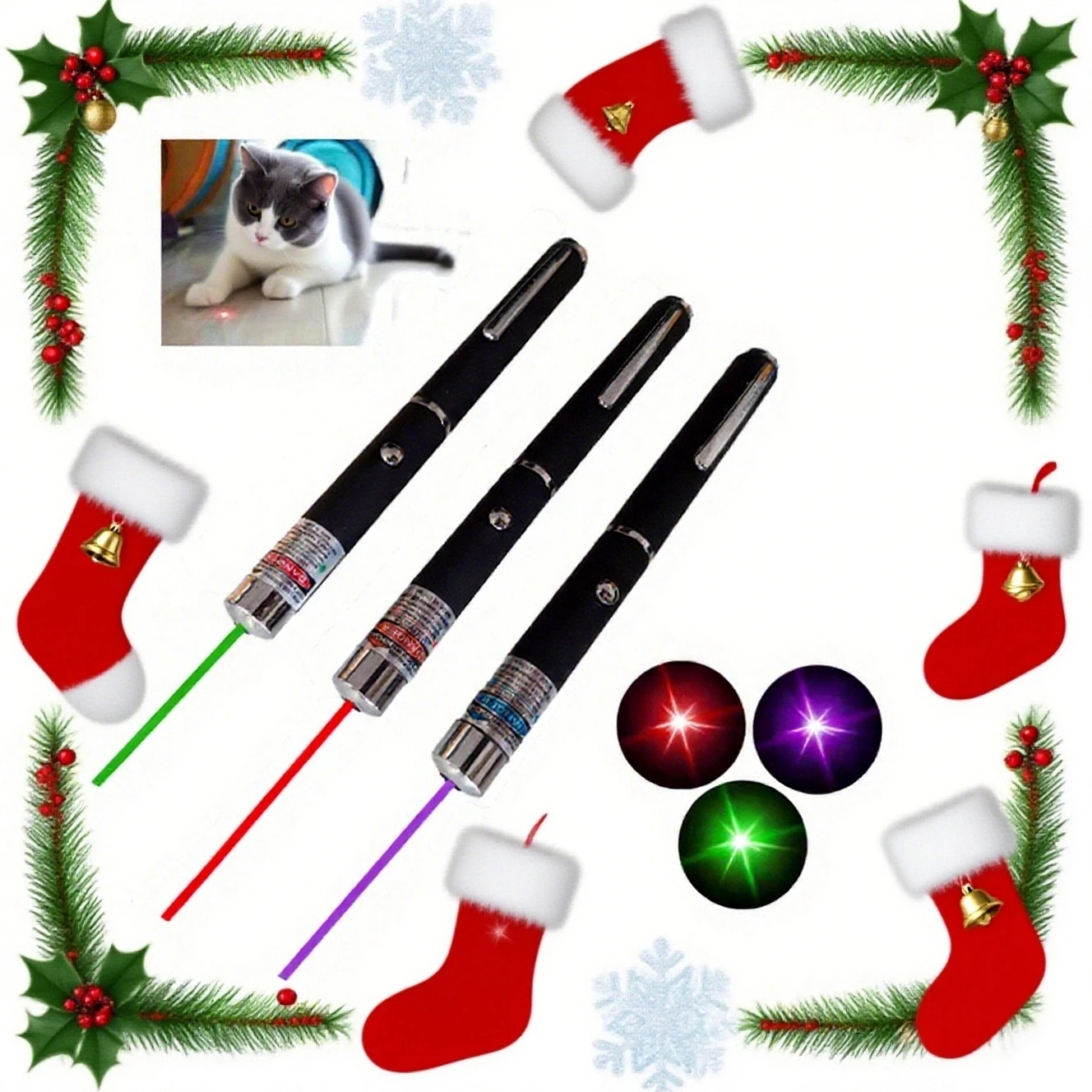 @2026Handheld LED Flashlight, Funny Interactive Toy for Pets, Cat Play Accessories Holiday Present