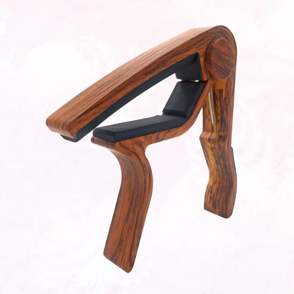 

1 шт. Каподастр для гитары из палисандра, с кнопочным механизмом, для фолк-гитар, укулеле, скрипок, бас-гитар, для изменения тональности, прочный, универсальный