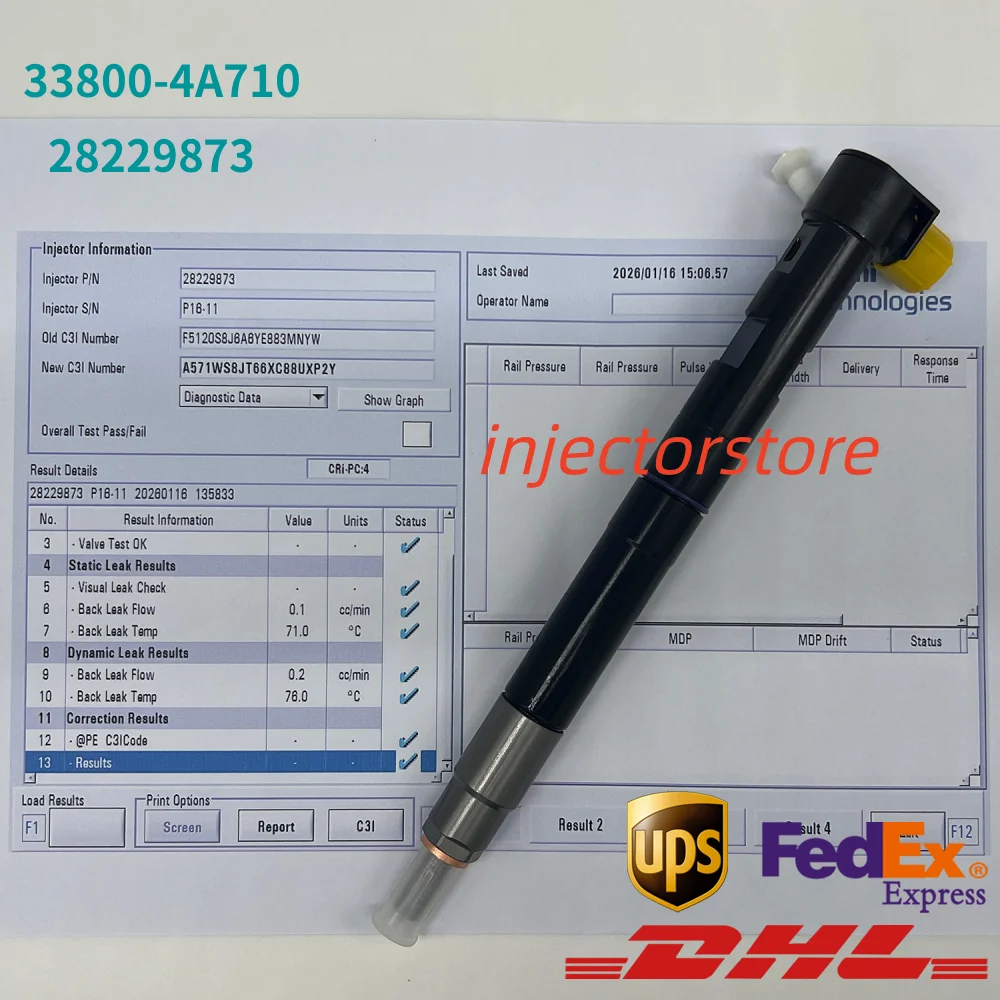 

33800-4A710 28229873 New Common Rail Diesel Fuel Injector 338004A710