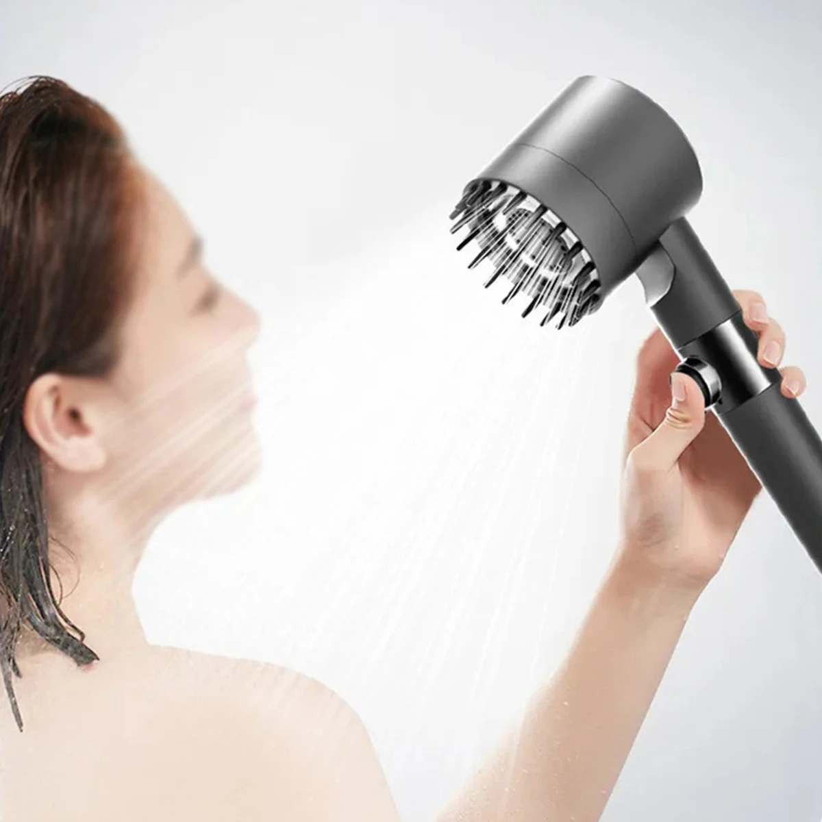 Three-speed One-touch Water Stop Bathroom Massage Bath Filter Spray Dai Spray Handheld Shower Head Hardware Tools