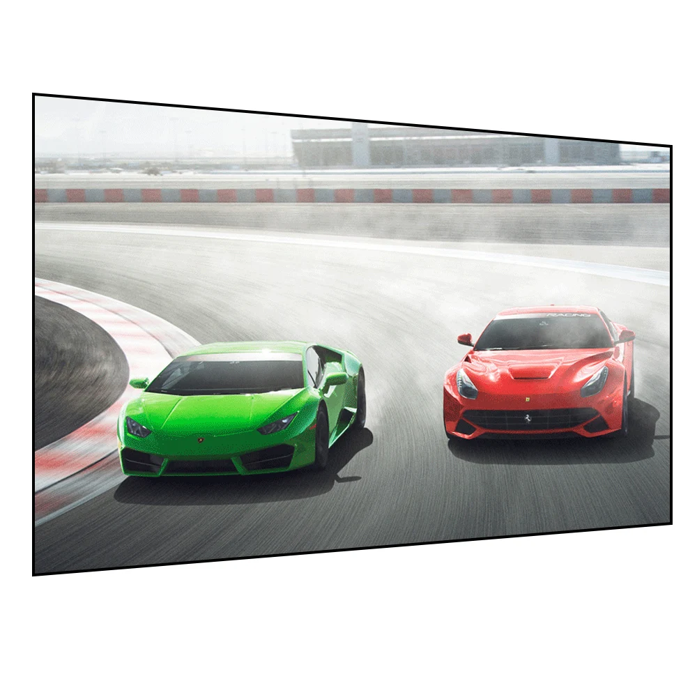 

YuTong alr projector screen 110inch UHD 4k Fixed Frame UST Projector Screen high definition home cinema laser projector screen