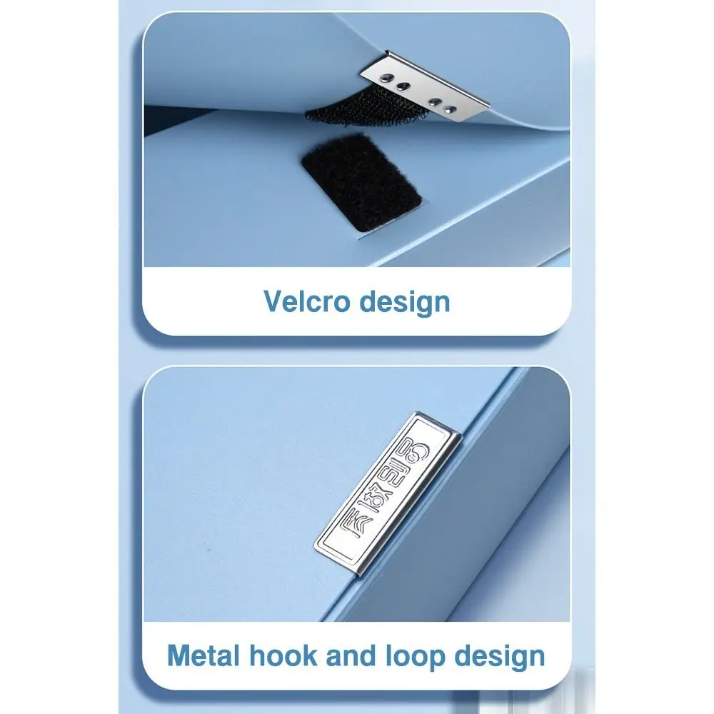 High Quality Thickened A4 File Folder Morandi/Retro Color Multifunctional Archive Box Large Capacity Document Bag Student Gift