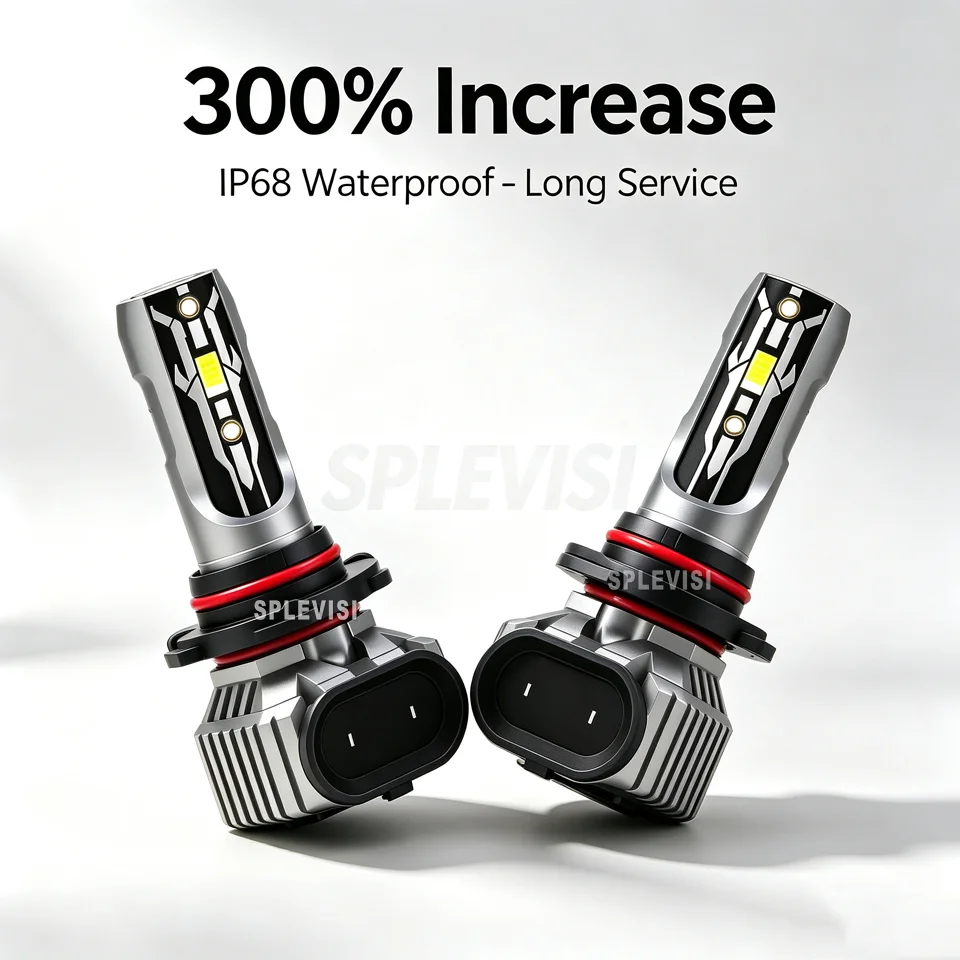 2Pcs 75W 7500LM Car LED Bulbs Headlight High Beam For Toyota Land Cruiser 1998 1999 2000 2001 2002 2003 2004 2005 2006 2007