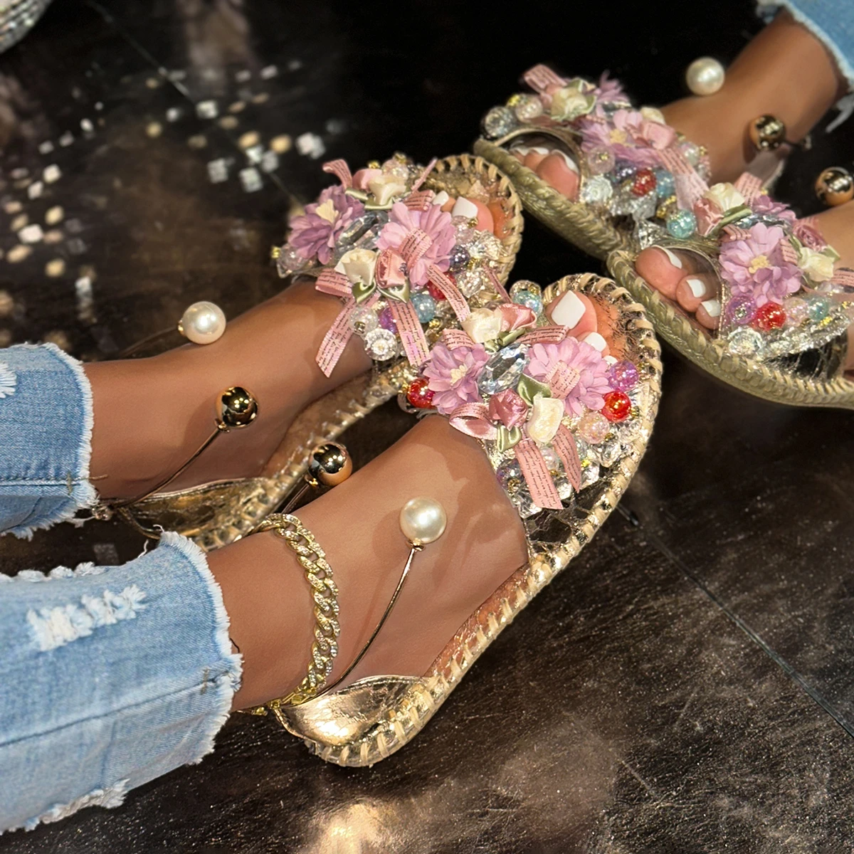 

Women Sandals Casual Open Toe Sandals Lightweight Outdoor Slippers Summer Anti-slip Trend Designer Shoes Women Zapatos De Mujer
