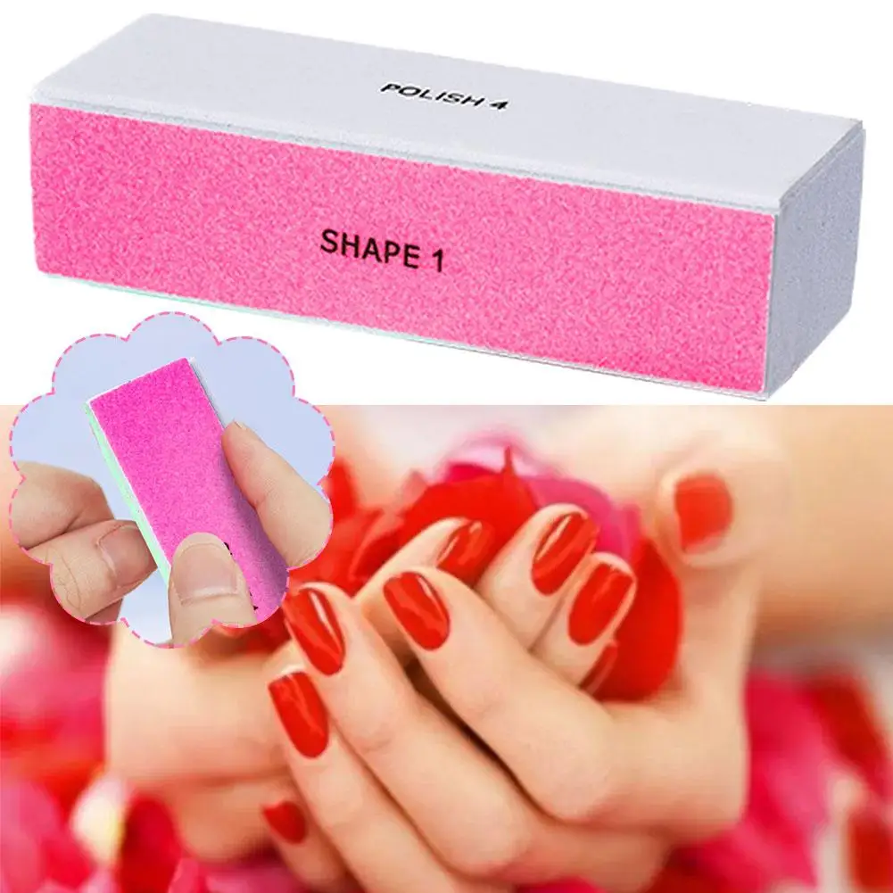 4 Way Nail Buffer Block, Four Sides Nail Shine Buffers Blocks Files For Natural And Acrylic Nails Smoother Buffing Block Polish
