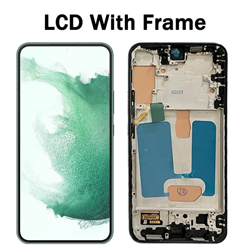 S22 Plus Nowy ekran LCD do Samsung S22 Plus Wyświetlacz LCD do S901B S906B/DS Wymiana ekranu dotykowego LCD z ramką — zdjęcie produktu 5