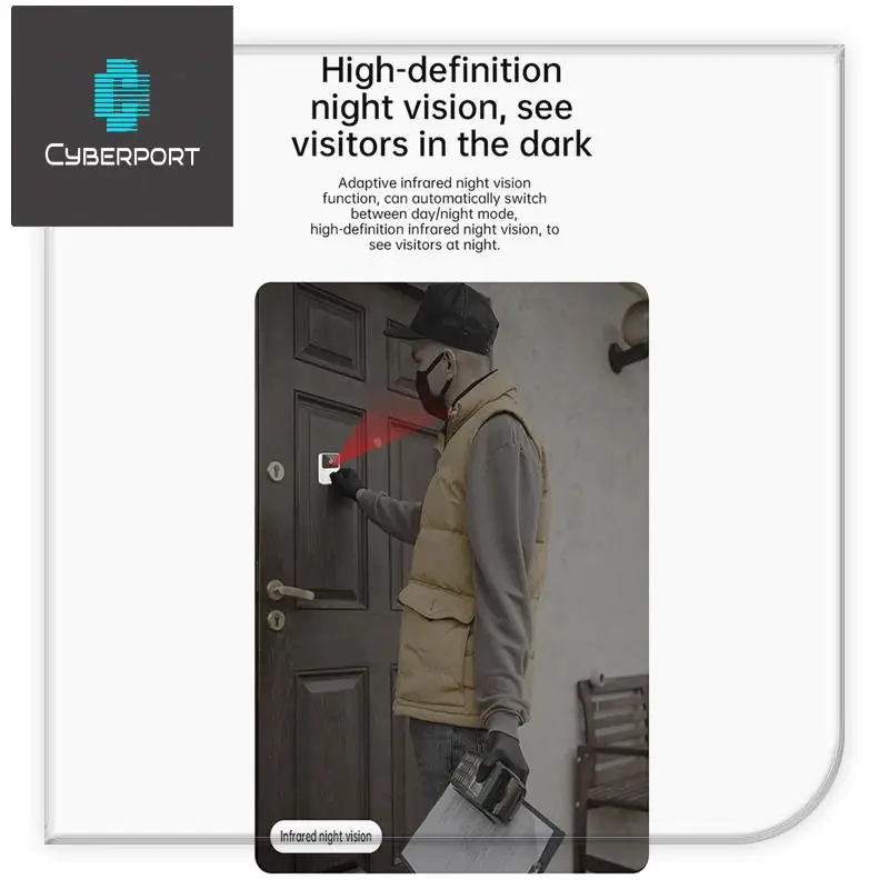 Tuya Wifi Doorbell Video Doorbell Two-Way Talk Night Vision กล้อง Doorbell Smart Life Doorbell Smart Home Security ติดตั้งง่าย