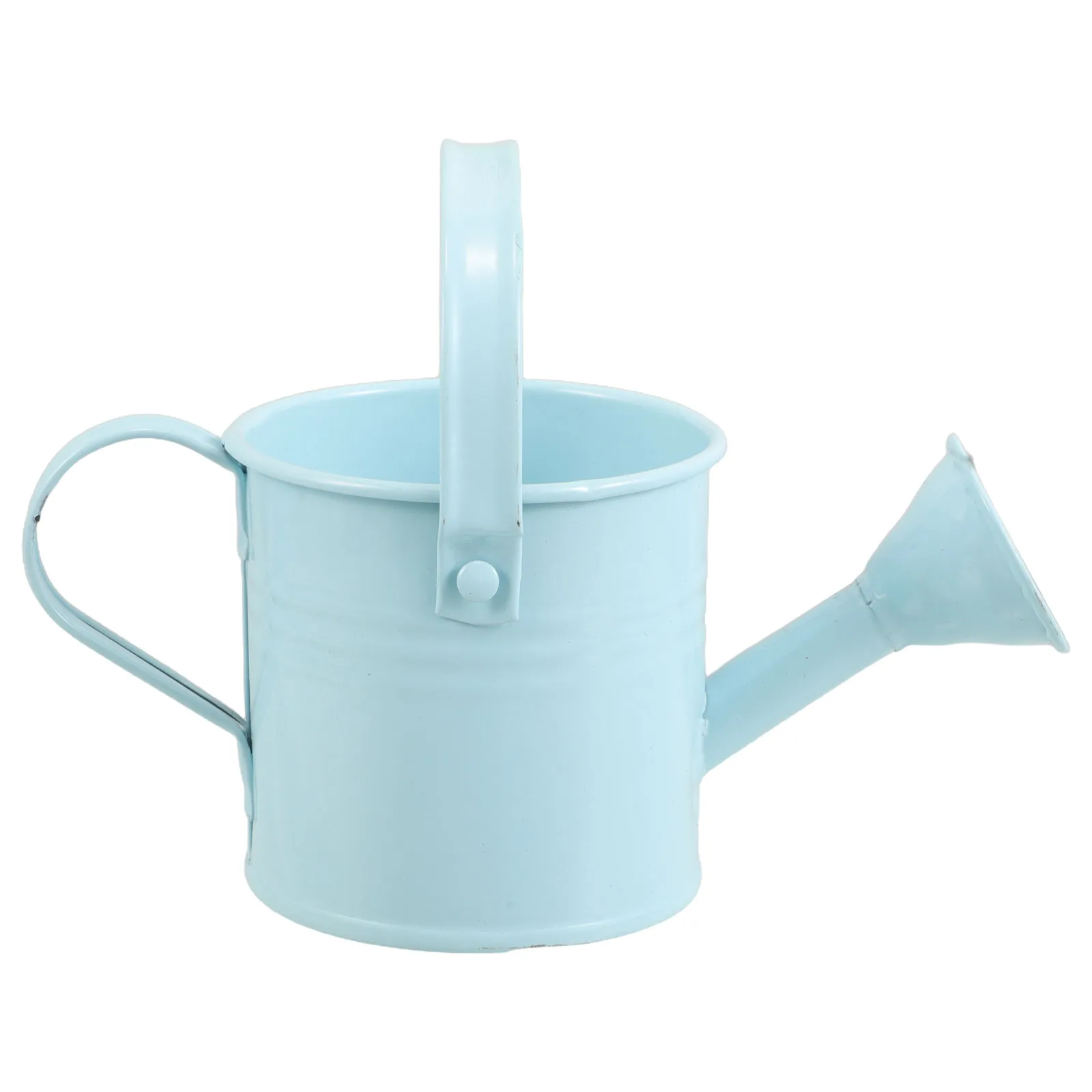 

Mini Watering Can Galvanized Iron Planter Portable Design for Small Plants Succulents Creative Decorative Flowerpot