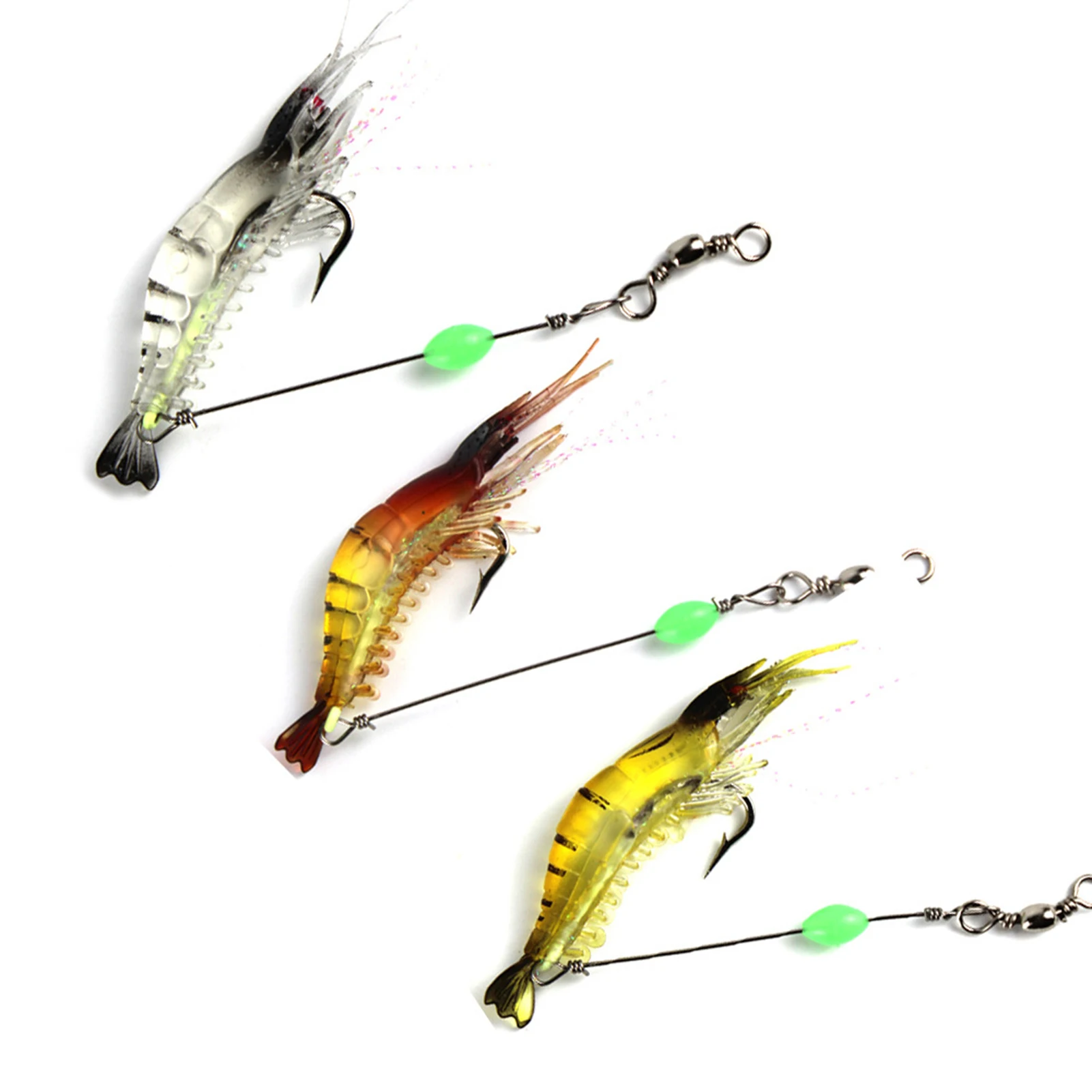 

1pc 6.5g Shrimp Lure Artificial Simulated Realistic Shrimp Hook For Freshwater Saltwater Portable Outdoor Fishing Accessories
