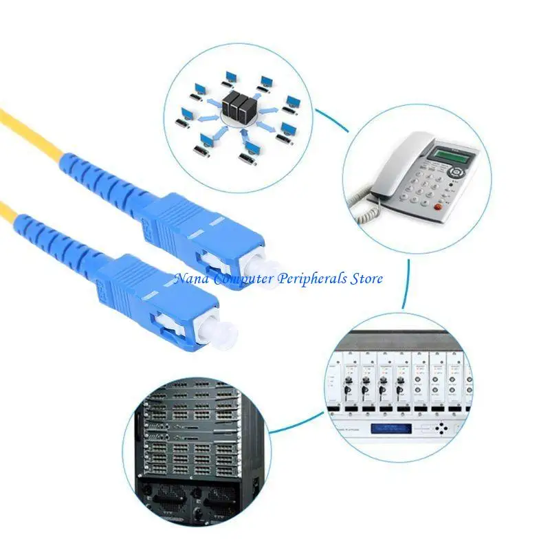 F68C UPCSC/UPCSM 2mm Fiber Optical Jumper Cable Single Modes Extension Patch Cord