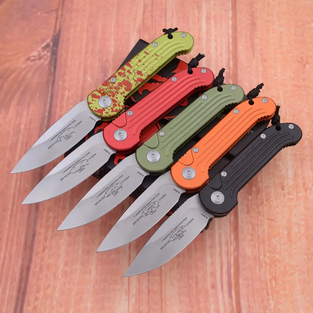 

JUFULE MT New Underwater Mark Elmax Blade Aluminum Folding Pocket EDC Tactical Tool Camping Hunting Fish Utility Outdoor Knife