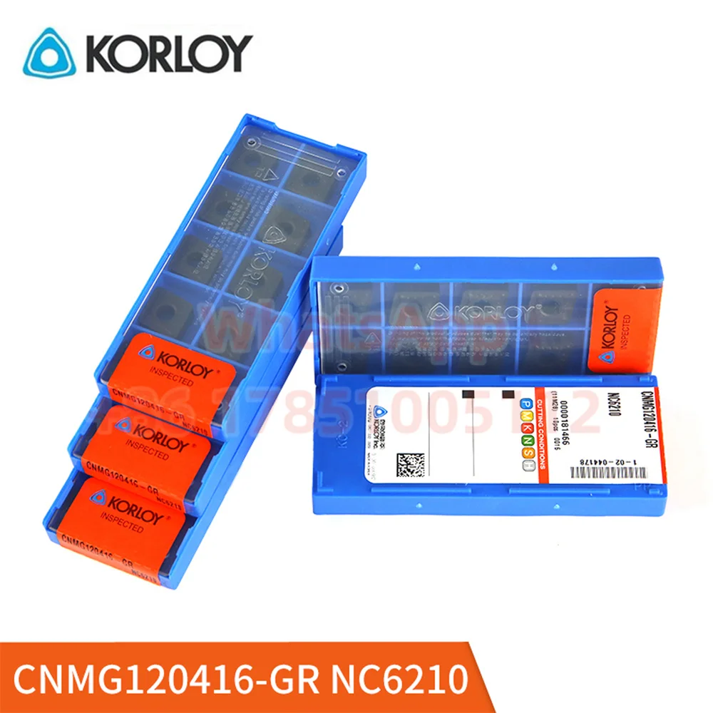 CNMG120416 CNMG160608 CNMG160616 CNMG190612 CNMG190608-GR NC3120 NC6110 NC6210 KORLOY Carbide Insert CNMG Inserts