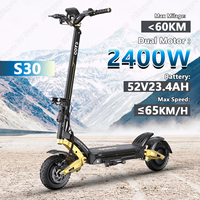 E-Scooter 2400W Dual Motor 52V23.4Ah Offroad Scooter Electric 10\