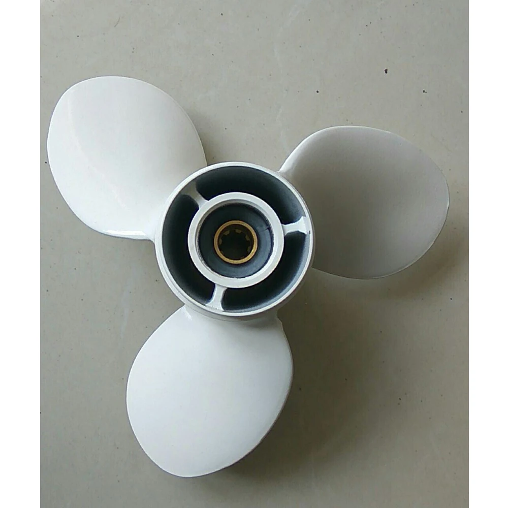 Wholesale  Marine Outboard Part  Aluminum Propeller  for Yamaha 9.9HP 15HP Boat Engine Accessories 9 1/4 x 11 - J