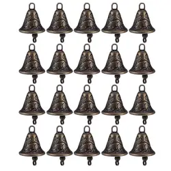 20 pezzi in lega di metallo campane statue campanelli eolici decorazioni albero di natale campane appese ornamenti (stile casuale) muslimah