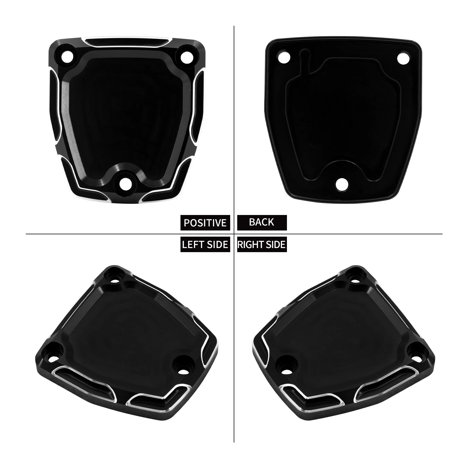 Motorcycle Black Front Cylinder Master Brake Cover Reservoir Cap CNC Aluminum For Harley Nightster RH975S RH975 2021 2022 2023