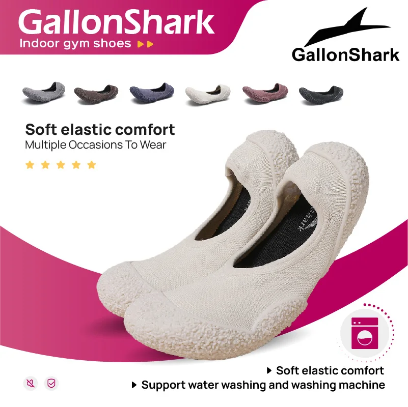 Indoor sports shoes, fitness jumping shoes, yoga Pilates, lightweight and breathable thin soled shoes