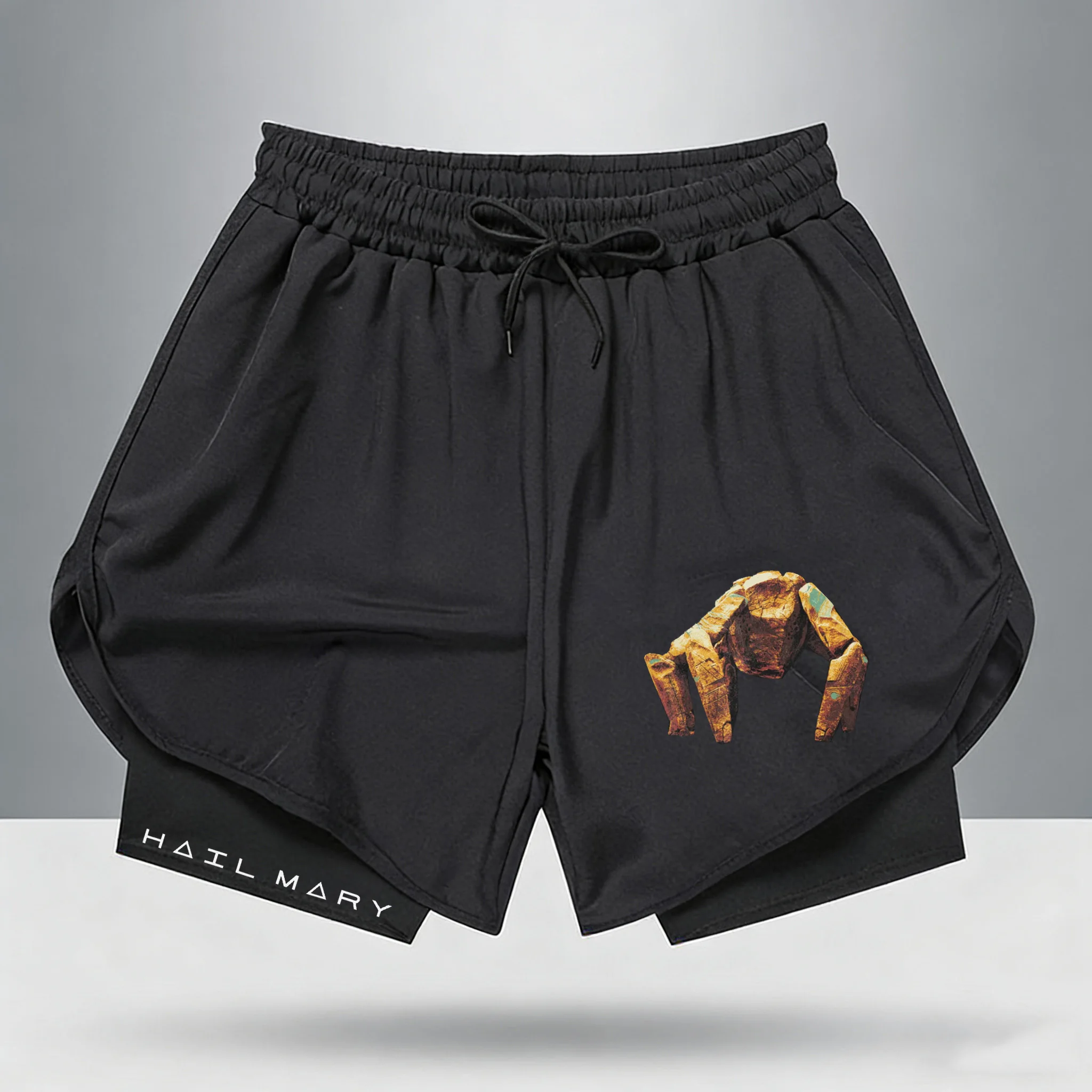 

Шорты Project Hail Mary Ringer 2026 с нашивкой Mission Patch, футболка с ретро-космической графикой, унисекс, хлопок, подарок для любителей научной фантастики и книг