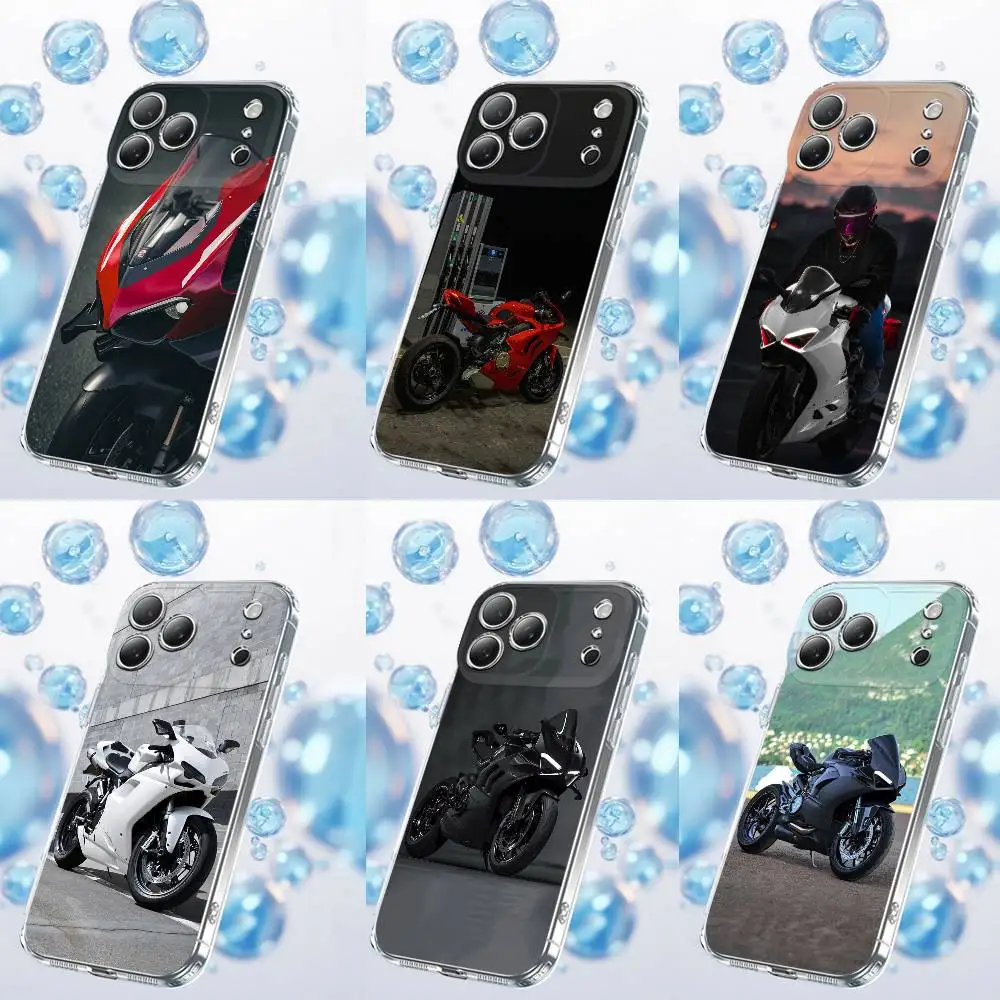 

MOTO Bike D-DucatiES Phone Case For iPhone 17,16,15,14,13,12,11 Plus,Pro,Max,Plus,E,SE4,Air,Mini Transparent