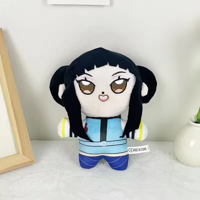 hot New hot Anime Hunters Plush Cute Purple Tiger Black Hat Magpie With 3 Eyes Monster Hunt Girl Group Stuffed For Fans Gifts - view 3
