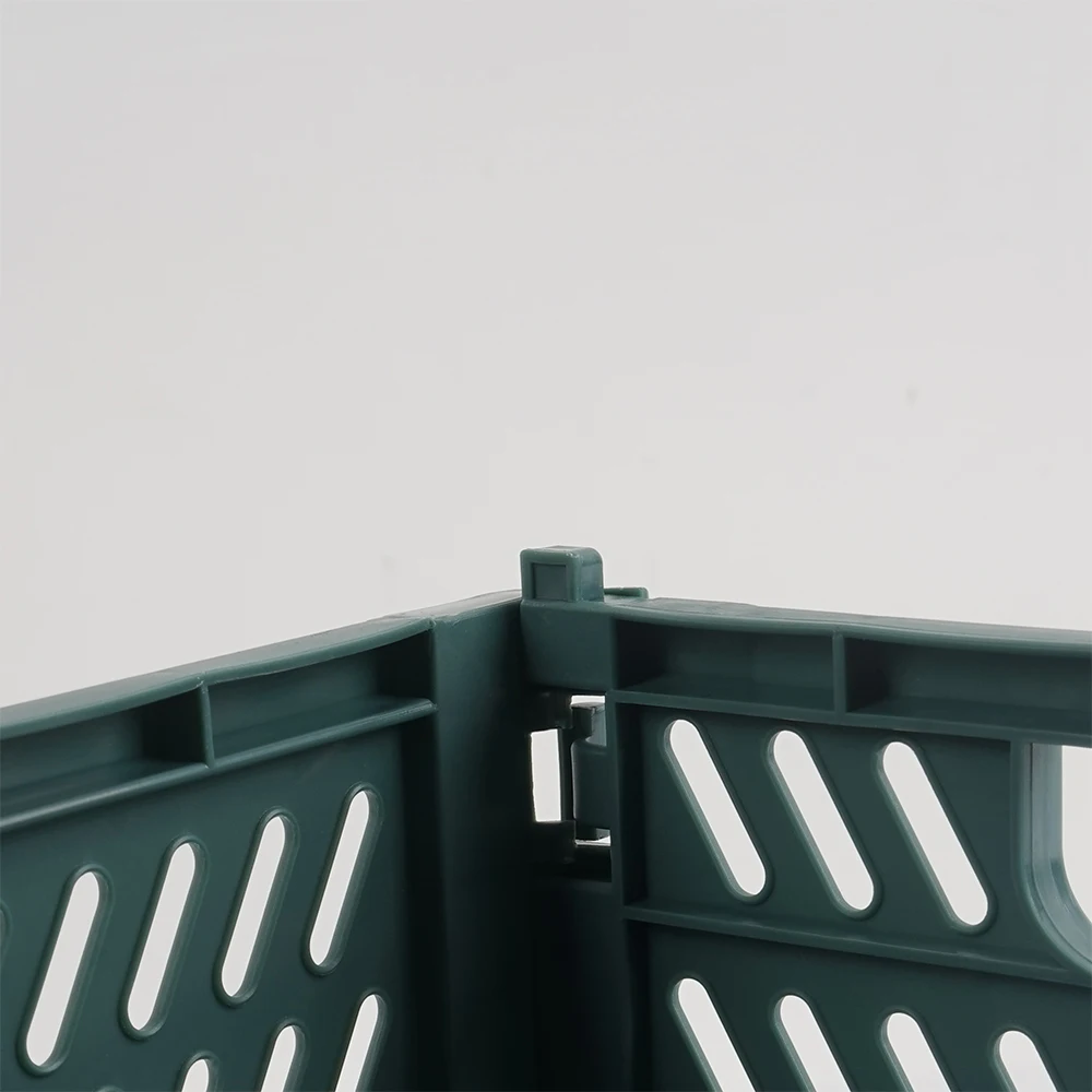 صندوق تخزين بلاستيكي قابل للطي متعدد الأغراض قابل للطي، سلة قابلة للتكديس للتنظيم S/M/L