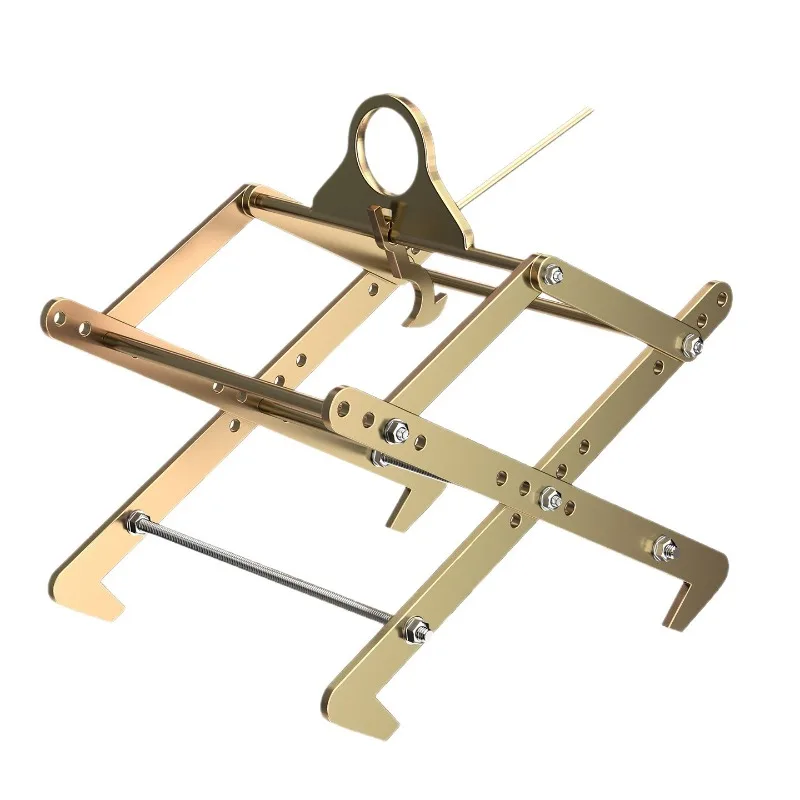 Stone Slab Lifting Tongs With Anti Slip Rubber Pad And Safety Latch For Marble Granite Panel Transport Overhead Crane Rigging