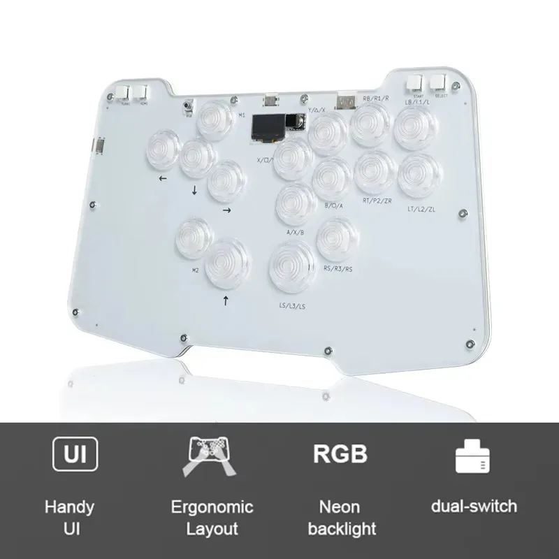 

Duelpad Zen16 Fightstick аркадный джойстик для ПК/PS4 контроллер Hitbox клавиатура для Steam/переключателя