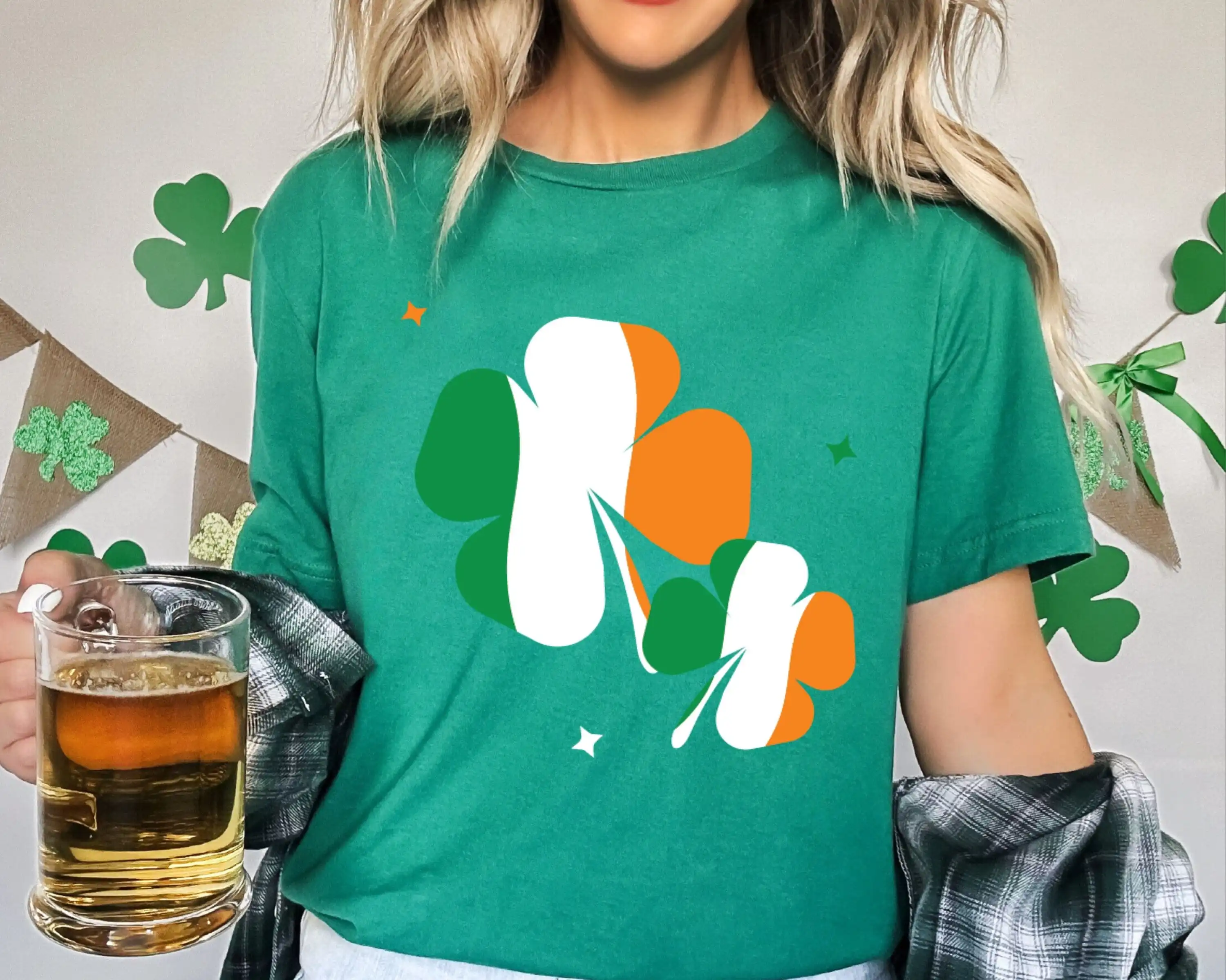 Irish T Shirt St Pattys Day Shamrock Lucky Patricks Shenanigans