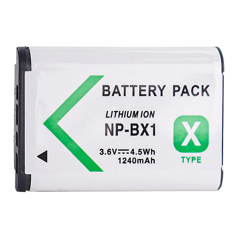 소니 RX100 H400 RX1R HX300 HX400 HX50 M6 M7 배터리용 3.6V 1240mAh NP-BX1 카메라 배터리