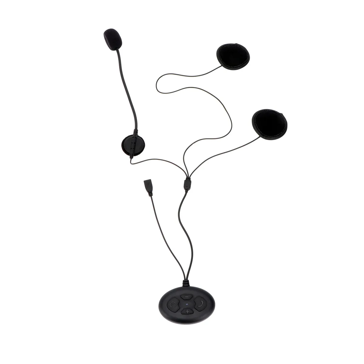 

Motorcycle Headset Built-in Rechargeable Hands-Free Mic for Crystal Clear Call Music Riding Compatible