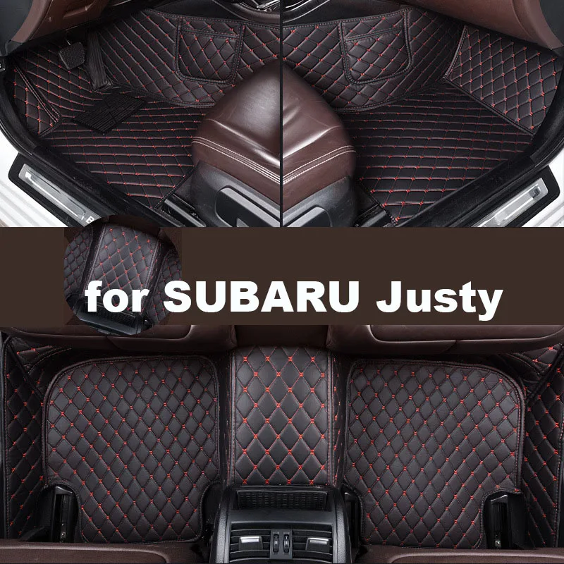 Autohome Car Floor Mats For SUBARU Justy 2003-2007 Year Upgraded Version Foot Coche Accessories Carpetscustomized