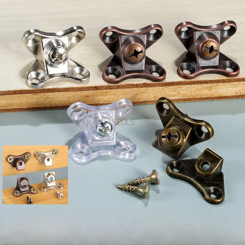 10PCS/Set Corner Connector Brackets Butterfly Combination Corner Code Plate Connection Fastener Furniture Hardware Accessories