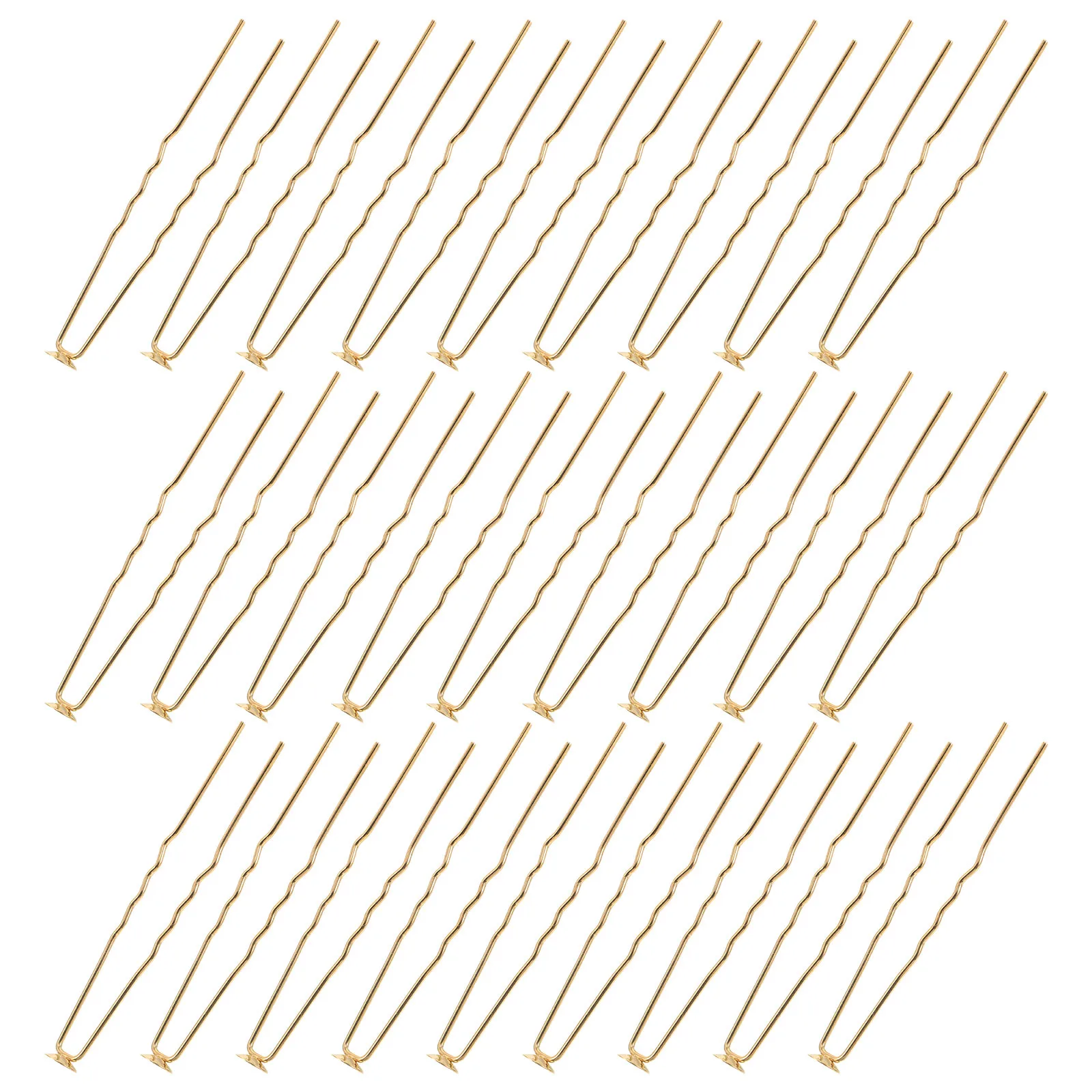 

50Pcs U Shaped French Hair Pin Metal Bridal Wedding Accessories Golden 6mm Vintage Hairstyle Decorative Forks Bridal Hairpin