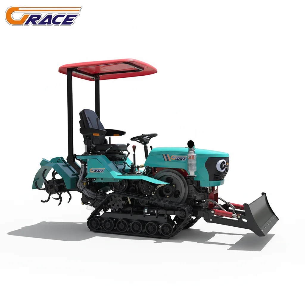 Customize Small Crawler Tractor High Efficiency All Terrain Agricultural Crawler Vehicle