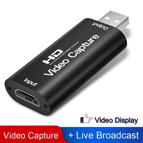 Metal 4K HDMI-compatible to USB Video Capture Card 1080P USB 2.0 Game Grabber Box For PS4 DVD Camera PC Recording Live Streaming
