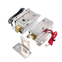 Serrure électromagnétique intelligente pour porte d'armoire, serrure à commande électrique, cadre, plaque de guidage, 12V, 24V, 10mm