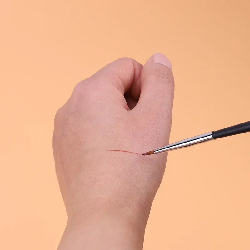 Pennelli per liner fini Pennello per sopracciglia piccolo angolato di alta qualità Pennello per trucco professionale per eyeliner sottile Strumento per il trucco del contorno degli occhi delle sopracciglia
