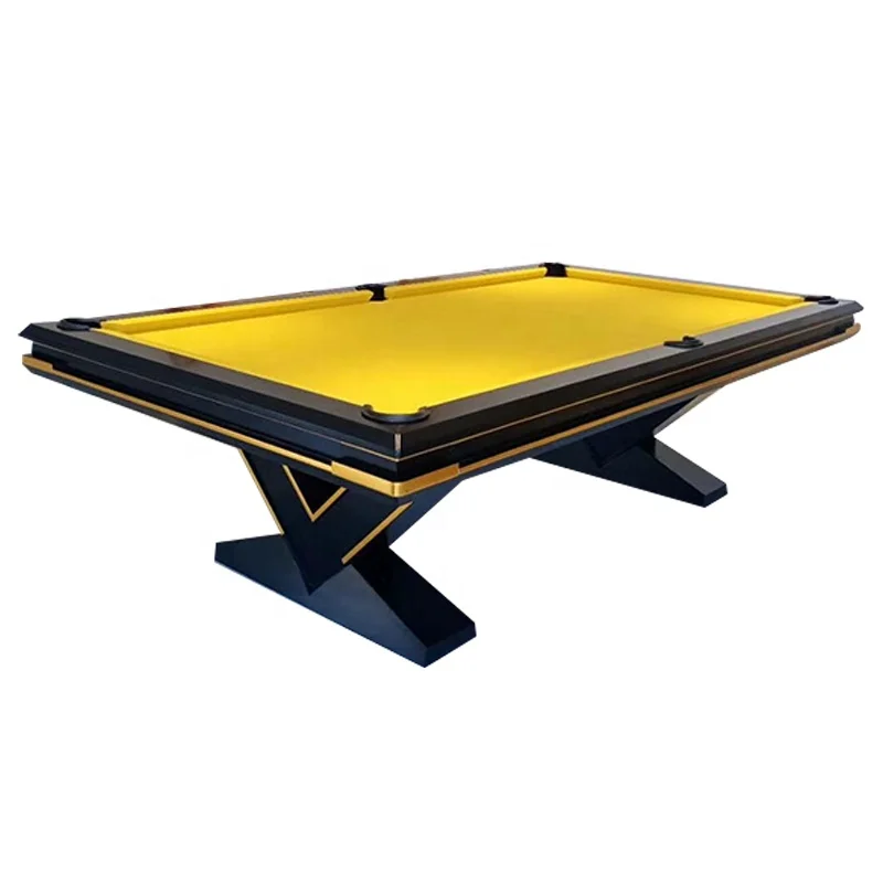 Indoor Luxury 2 in 1 Solid Wood Billiards Pool Table with  Dining Top