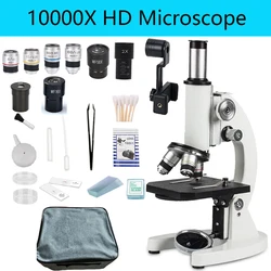 Microscopio biológico óptico 40-10000X, fotografía HD de gran aumento, Escuela Media, universidad, microscopio de ciencia espermática