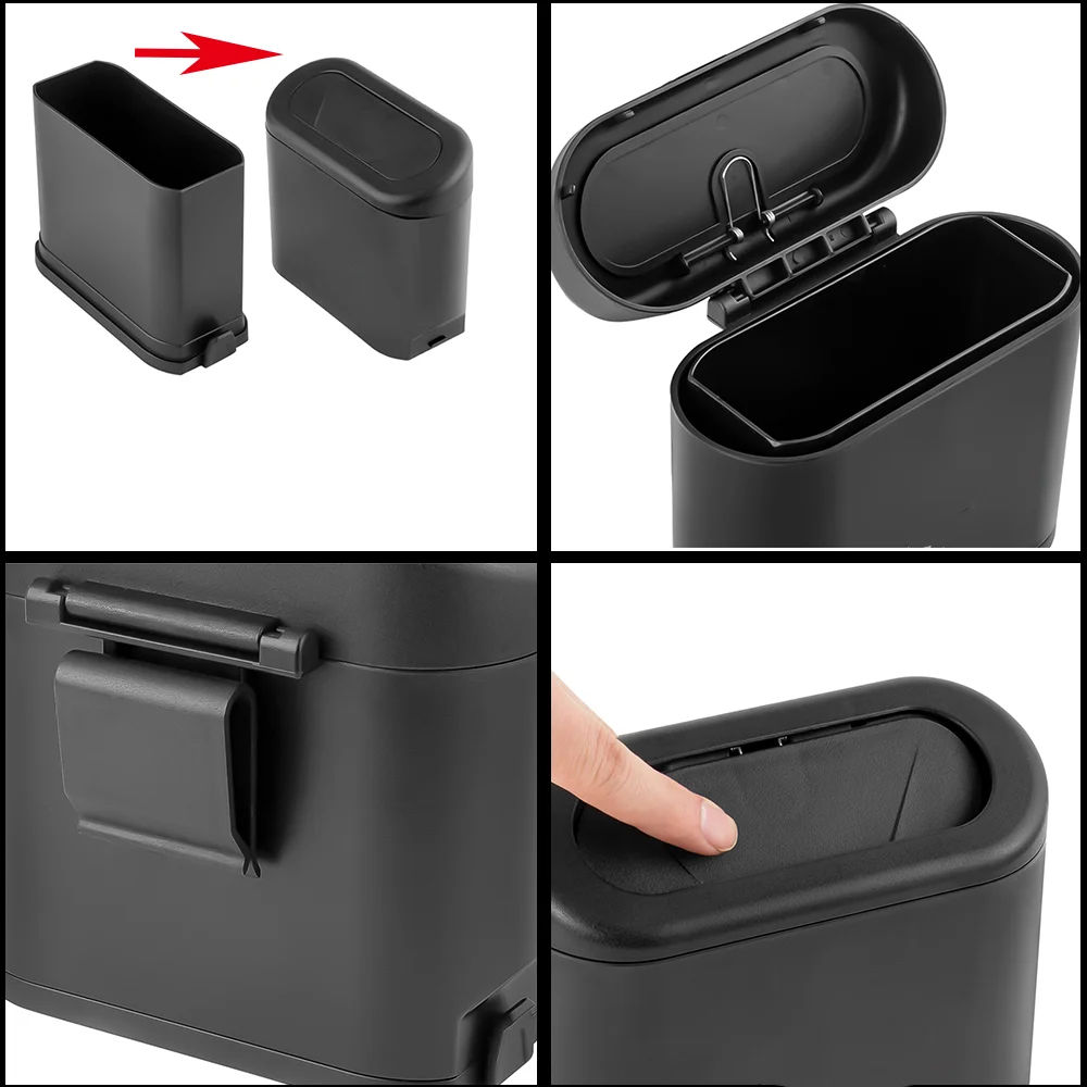 Plastic Car Trash Can Garbage Dustbin Storage Box Auto Accessories For Alfa Romeo Giulietta GT 159 147 156 Mito Brera Giulia F1