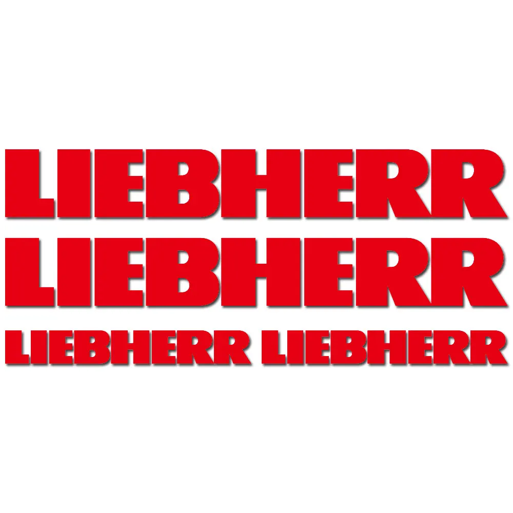 4 pieces For LIEBHERR excavator vinyl Decals Sticker / choose your sizes